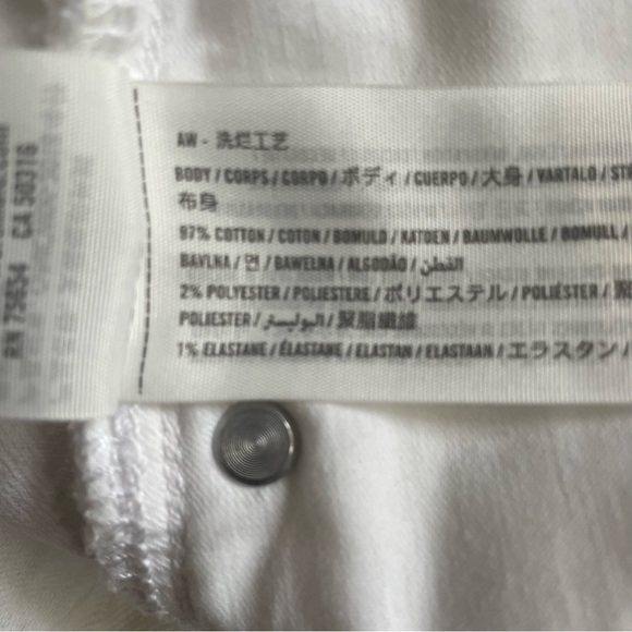 Abercrombie & Fitch Ankle Straight Ultra High Rise White Jeans, Sz 28/6 - Picture 11 of 13